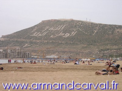 La plage d'Agadir