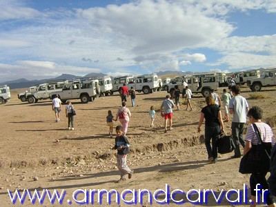 Groupe de 4x4 au plateau du kik