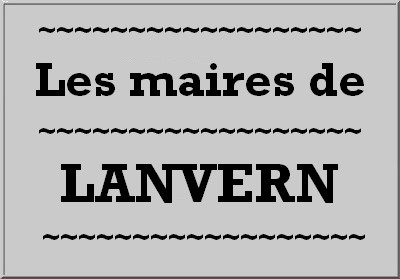 Les maires de LANVERN